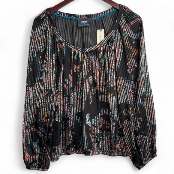 Maeve‎ Madeira Paisley Peasant Blouse Small Semi-Sheer Boho Top Anthropologie - Picture 5 of 9
